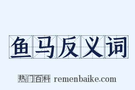 鱼马反义词是什么意思的图片